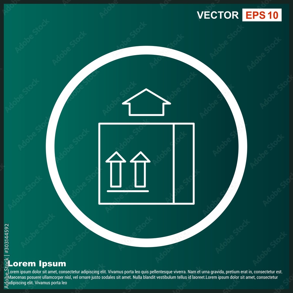 Lift Box icon for your project Lift Box icon for your project