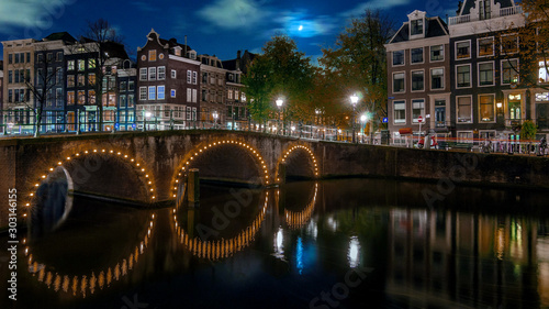 An Amsterdam Urban Nightscape