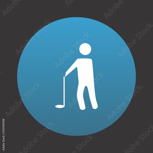 Golf Player icon for your project