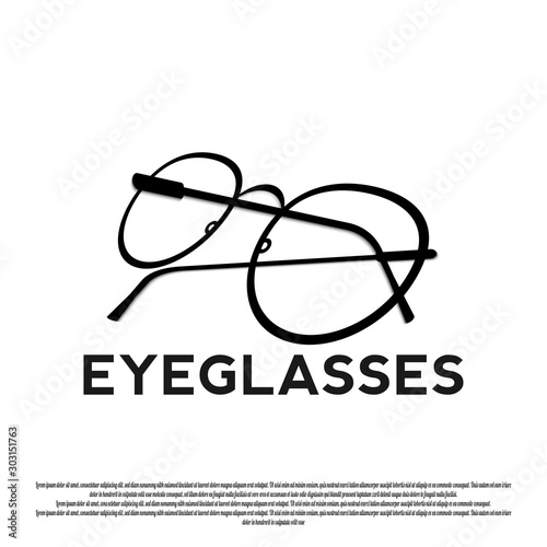 design of the eyeglasses frame logo