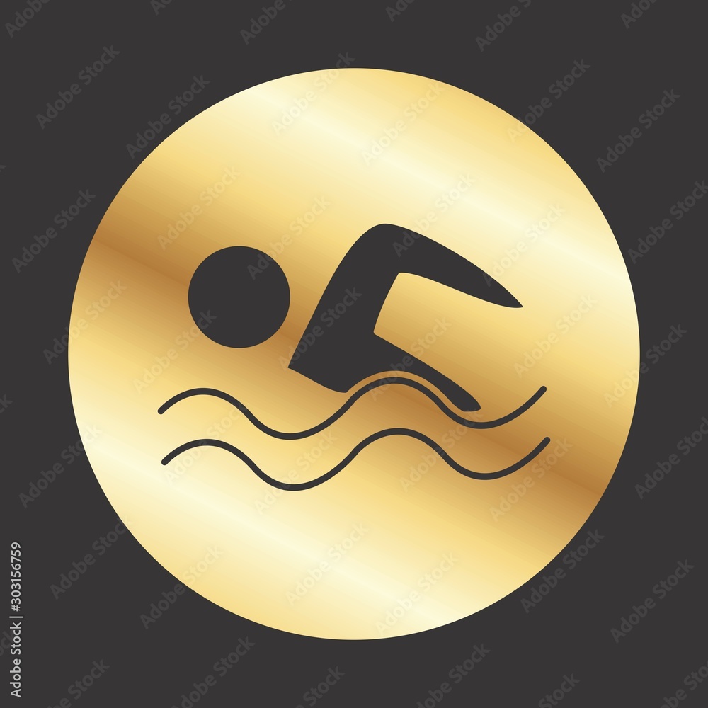 Obraz premium Swimming icon for your project