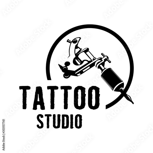 Vector logo for tattoo salon and Studio