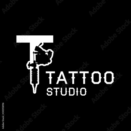 Vector logo for tattoo salon and Studio