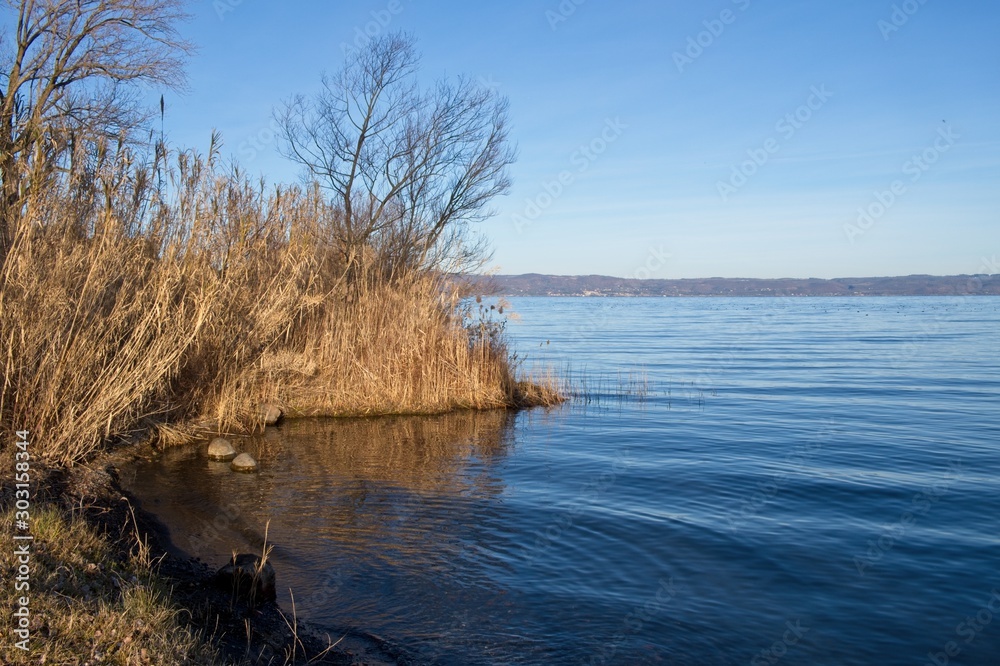 landscape and view of Lake Bolsena, province of Viterbo, Lazio, Italy landscape and view of Lake Bolsena, province of Viterbo, Lazio, Italy
