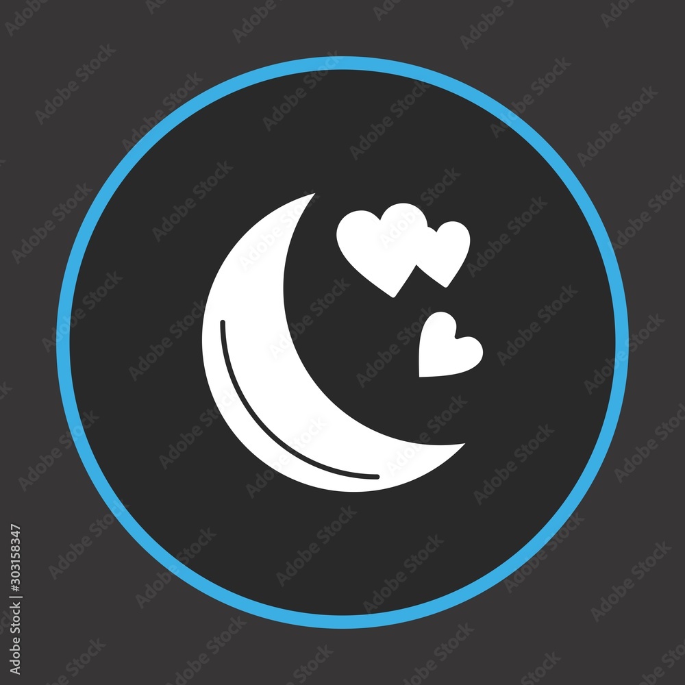 Lovely Moon icon for your project Lovely Moon icon for your project