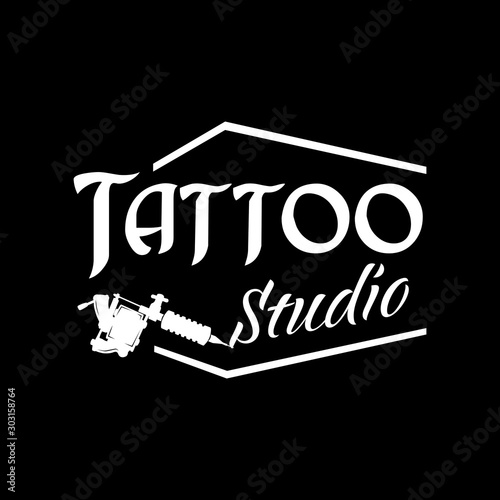 Vector logo for tattoo salon and Studio