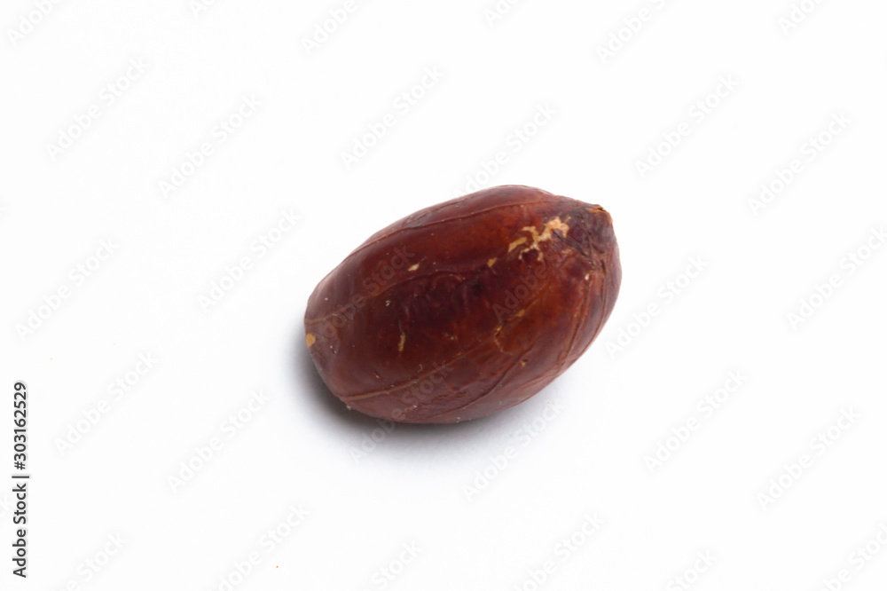 Peanuts on a white background. close up Peanuts on a white background. close up