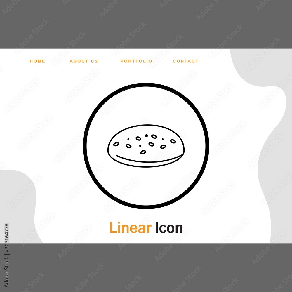 Baked Bun icon for your project Baked Bun icon for your project