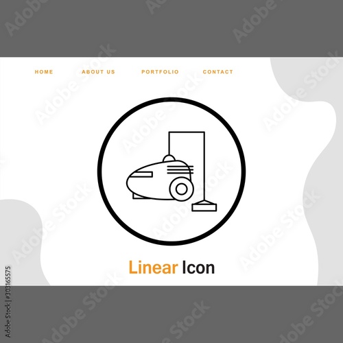 Vaccum cleaner icon for your project