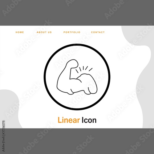  Body builder icon for your project