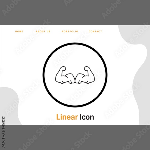  Body builder icon for your project