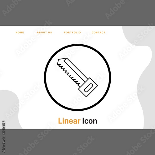 Handsaw icon for your project