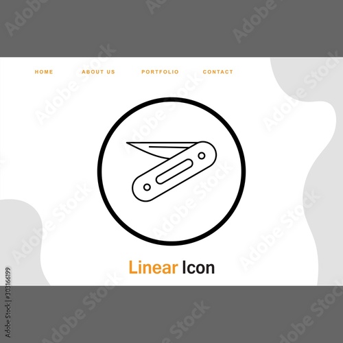 Penknife icon for your project