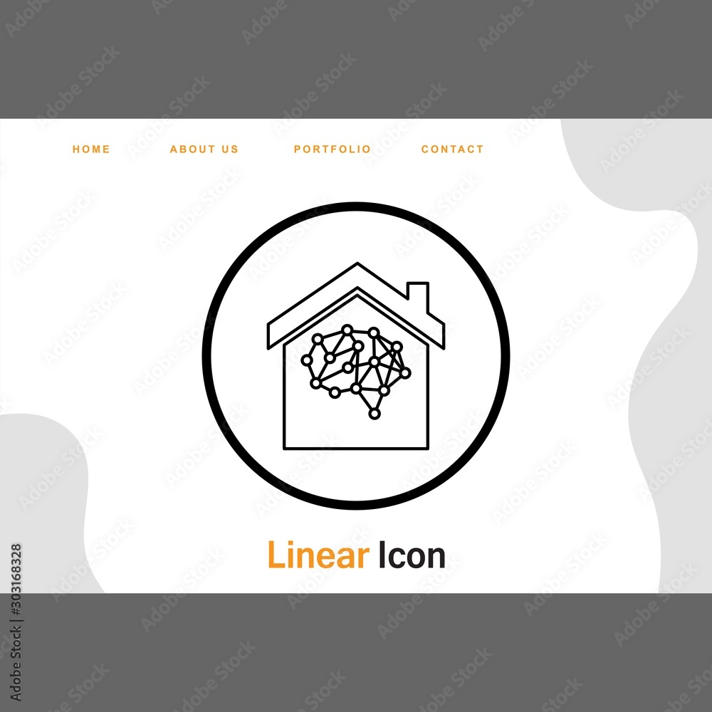 Obraz premium Home icon for your project