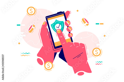Mobile payment via internet app