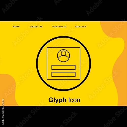  CV icon for your project