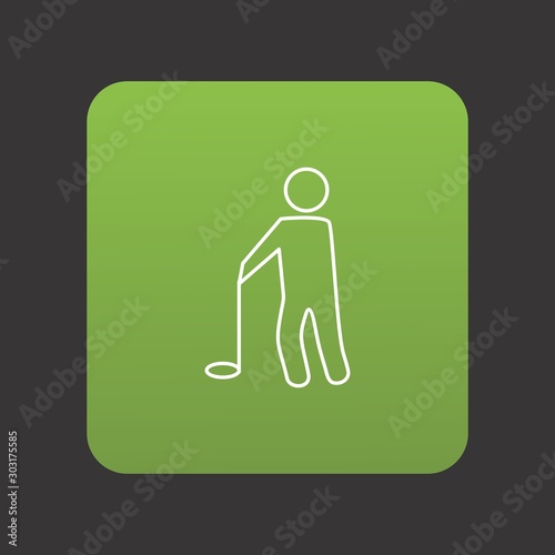 Golf Player icon for your project