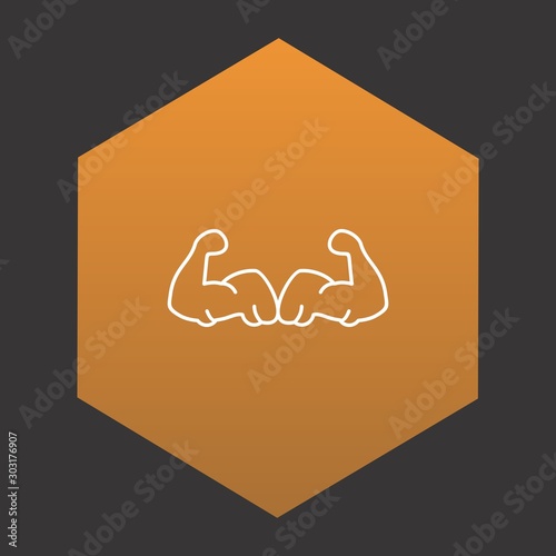  Body builder icon for your project