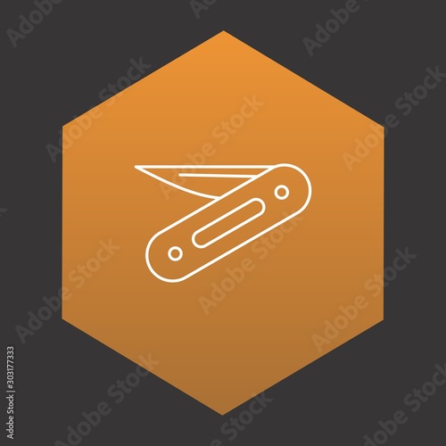 Penknife icon for your project