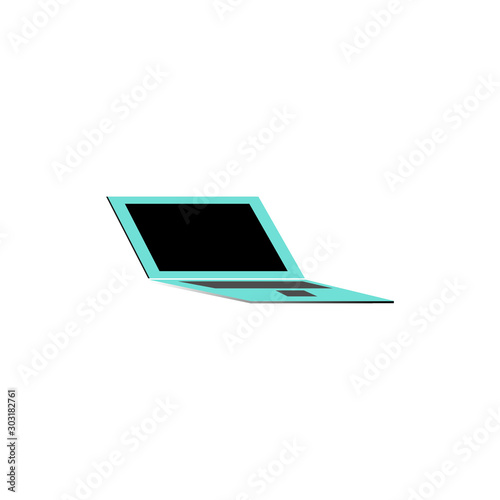 laptop vector, icon or symbol.