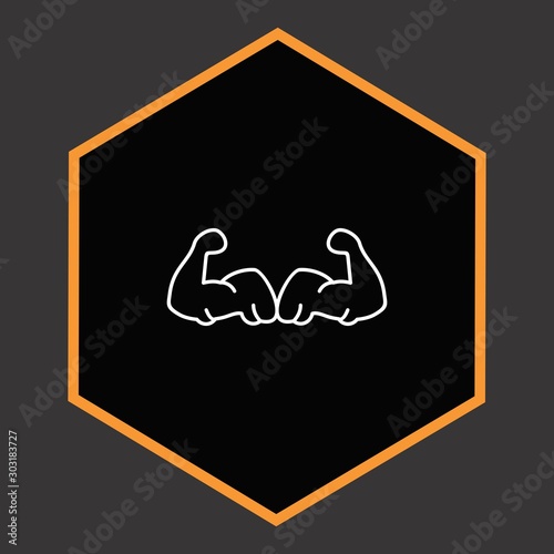  Body builder icon for your project