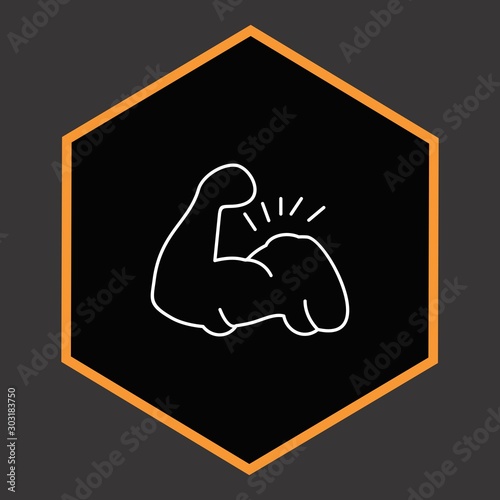  Body builder icon for your project