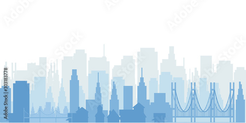 City background. City Panorama. Skyscrapers Skyline vector © chris free love