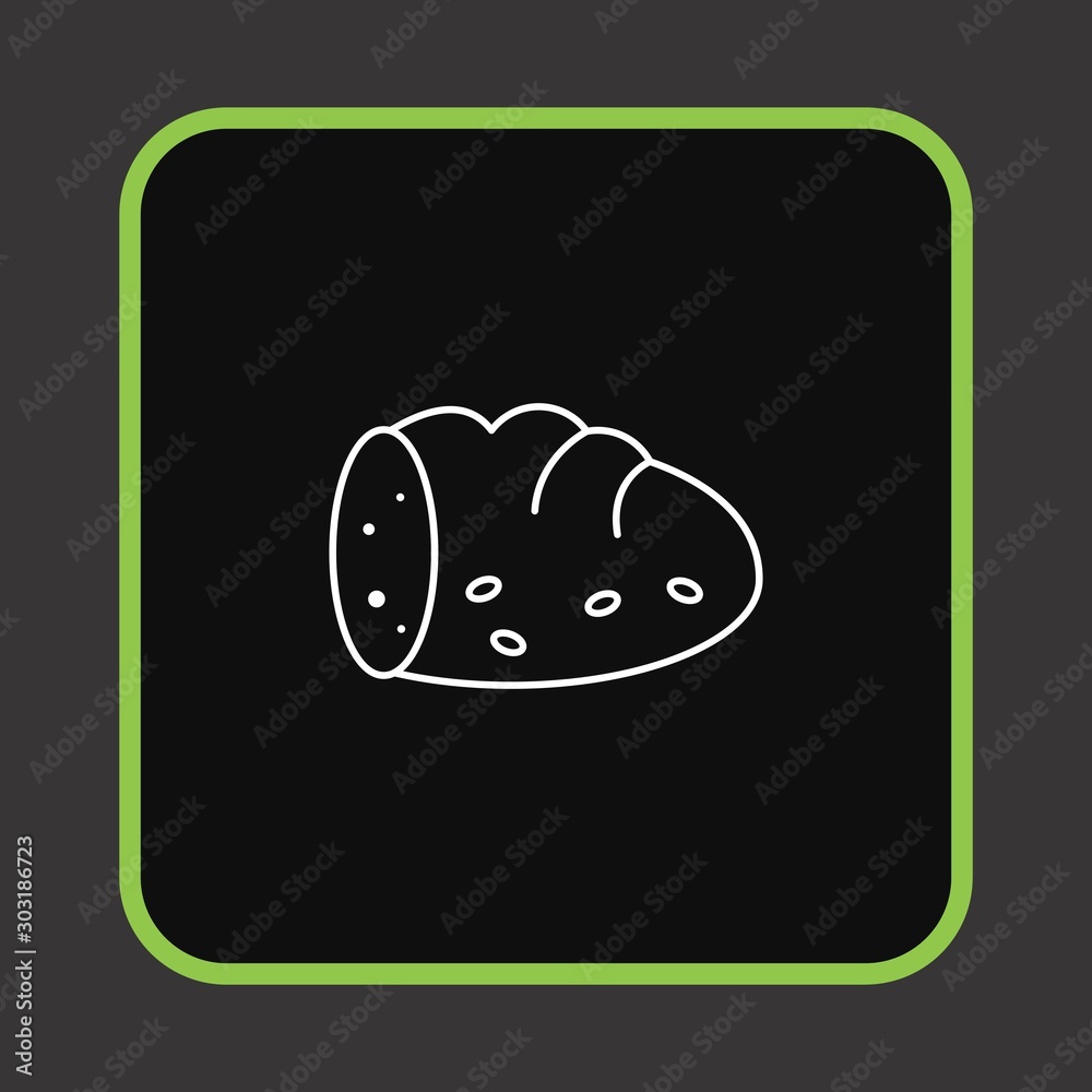 Sliced Loaf of Bread icon for your project Sliced Loaf of Bread icon for your project