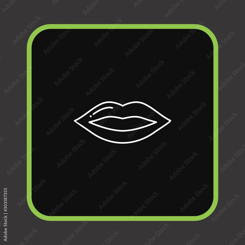 Naklejka premium Lips icon for your project