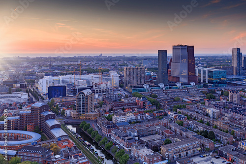 aerial view on the city centre of The Hague