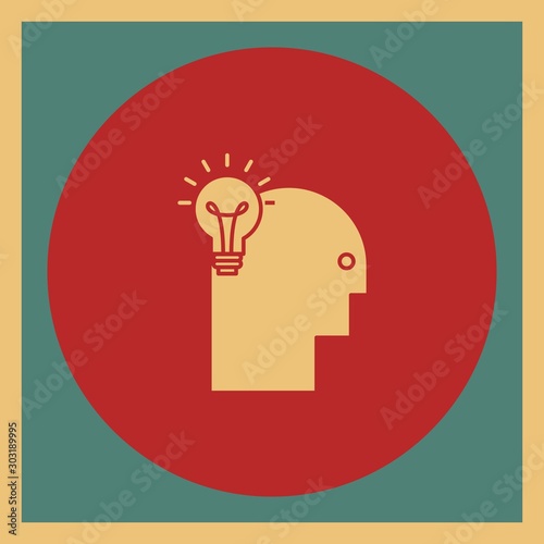  Creative mind icon for your project