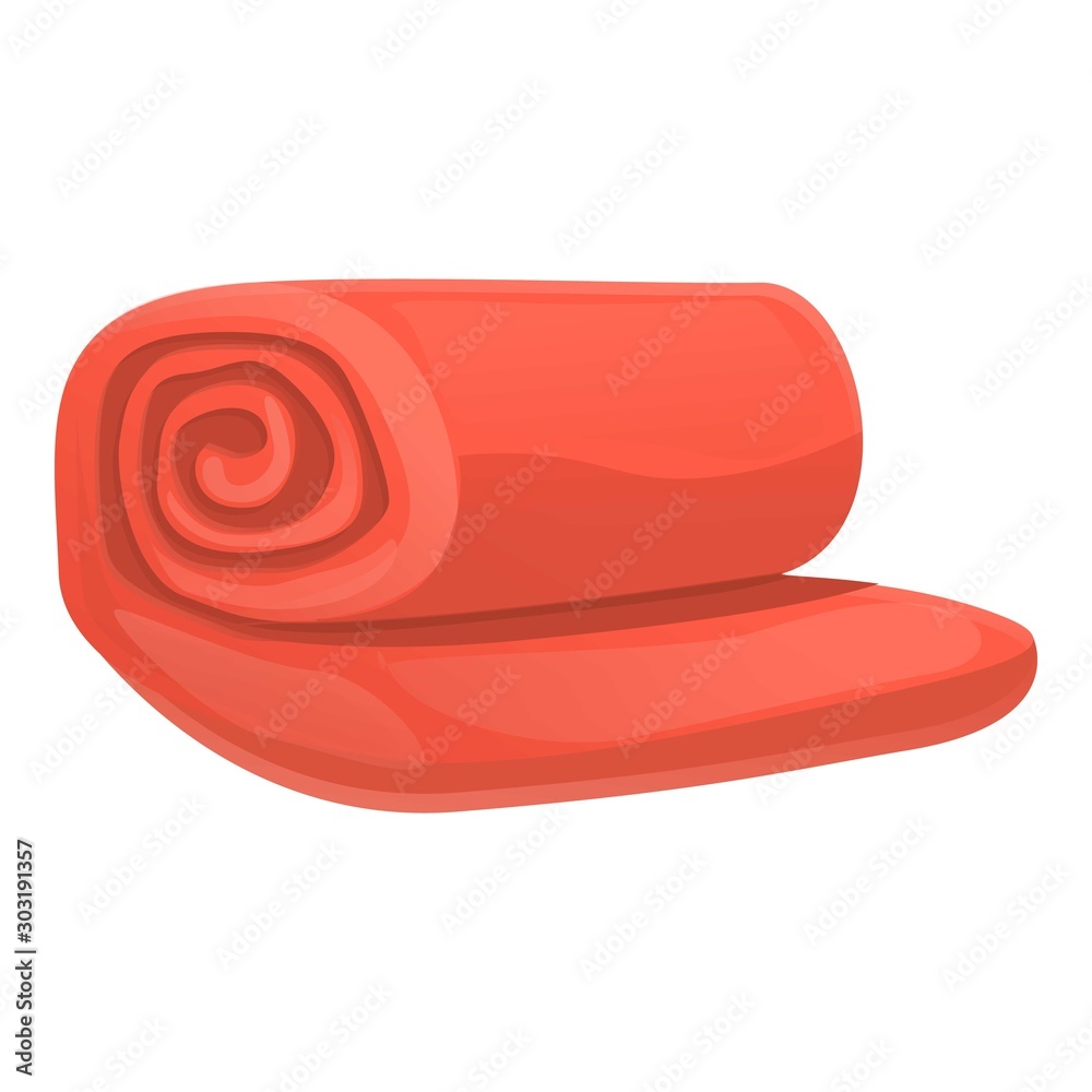 Red blanket icon. Cartoon of red blanket vector icon for web design  isolated on white background Stock Vector | Adobe Stock