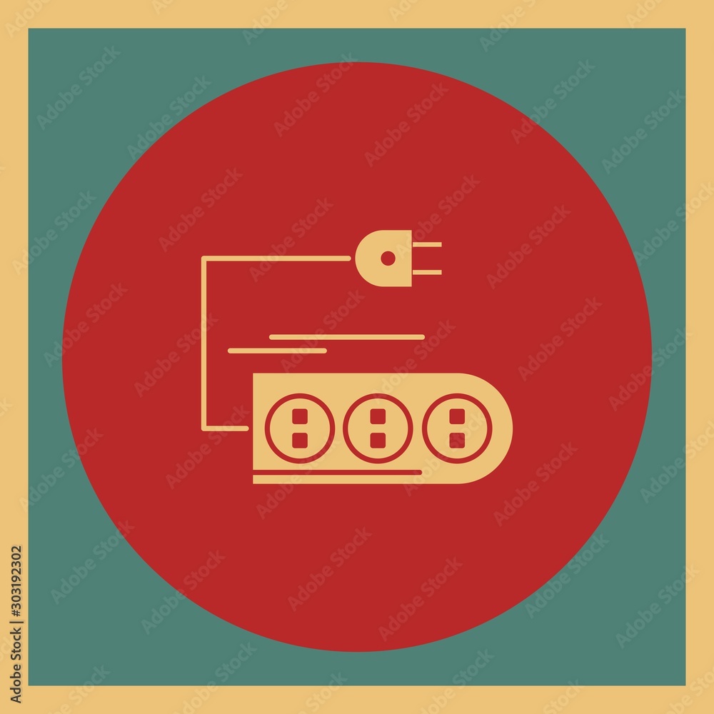 Extension Cable icon for your project Extension Cable icon for your project