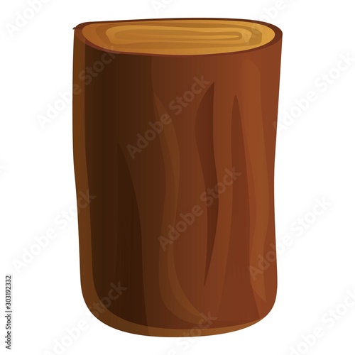 Cutted tree icon. Cartoon of cutted tree vector icon for web design isolated on white background