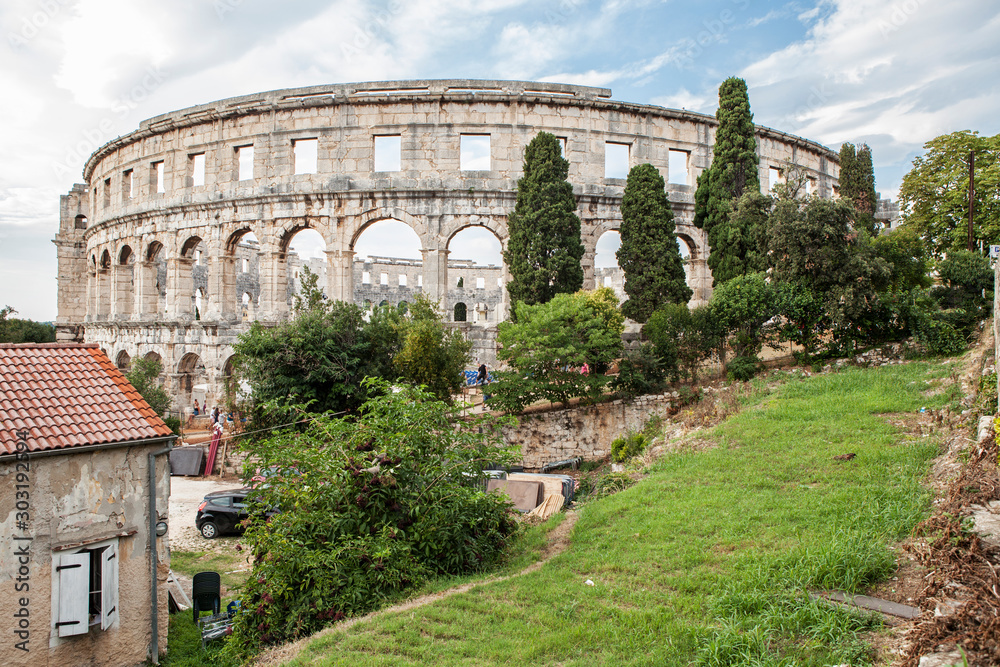 Old Coliseum in Pula, Croatia