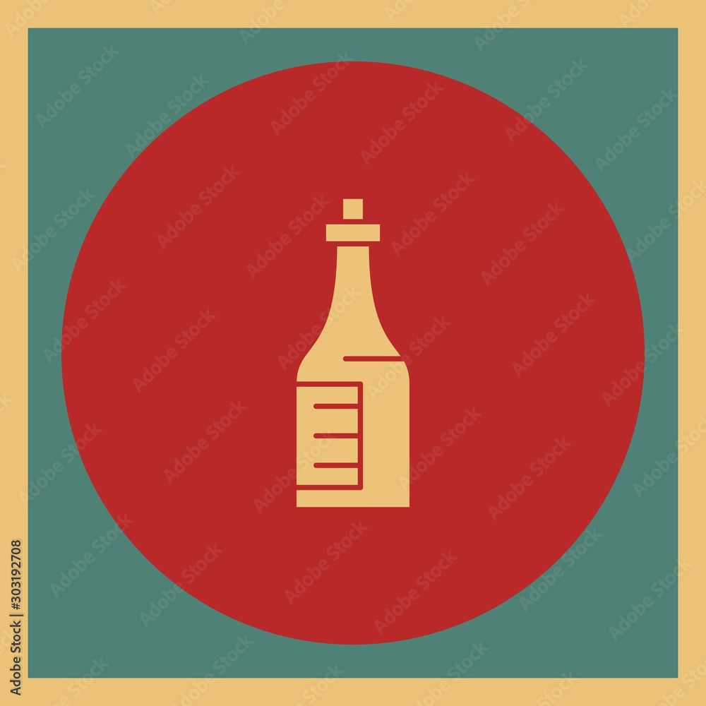 Bottle of Rum icon for your project Bottle of Rum icon for your project