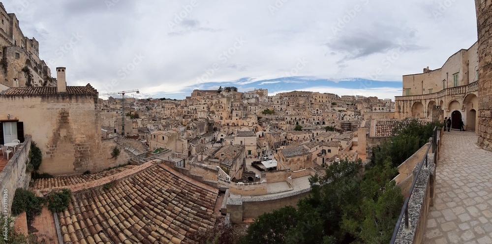 Matera - Panoramica da via San Nicola del Sole