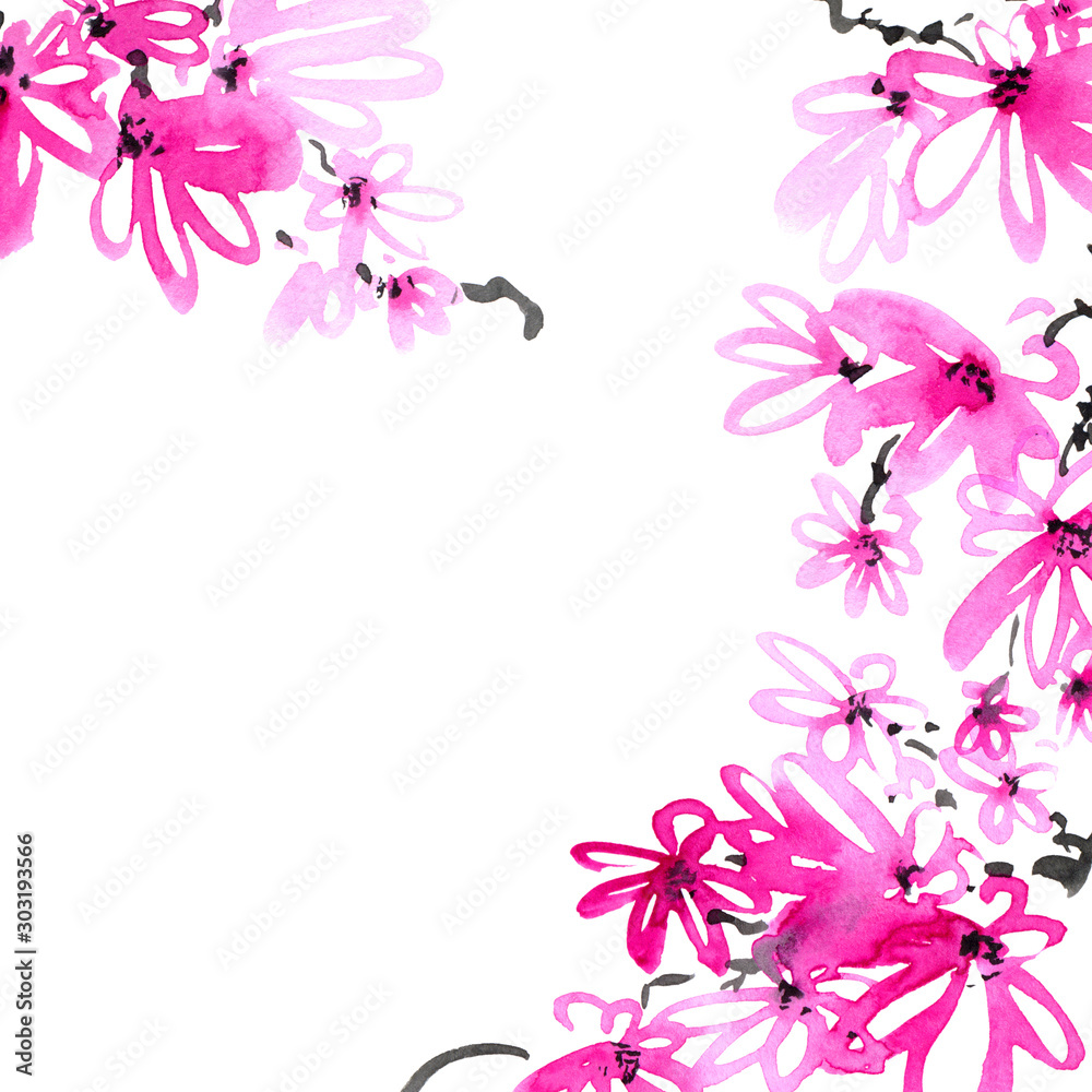 Blossom sakura tree branch Blossom sakura tree branch