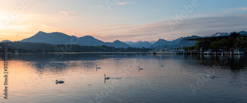 Lake Lucerne at dawn