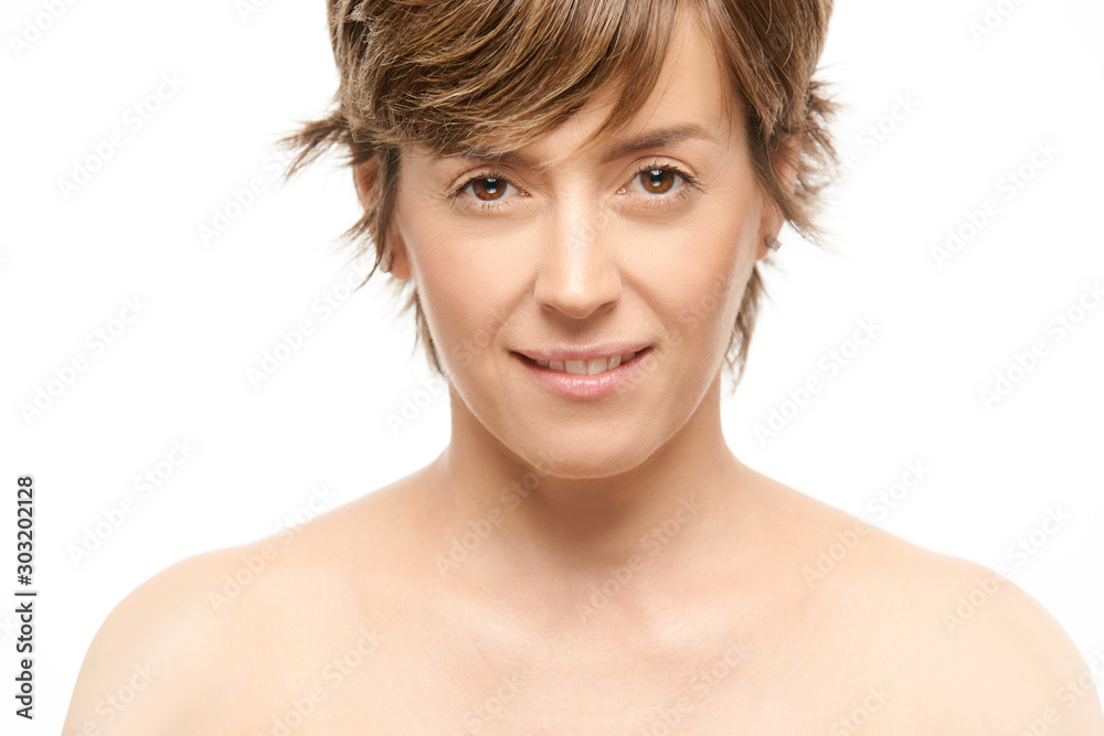 Portrait of beautiful woman in her 50s Portrait of beautiful woman in her 50s