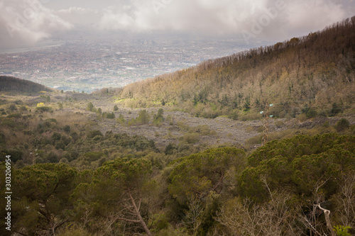 landscape of vesuvio at Naples, Italy