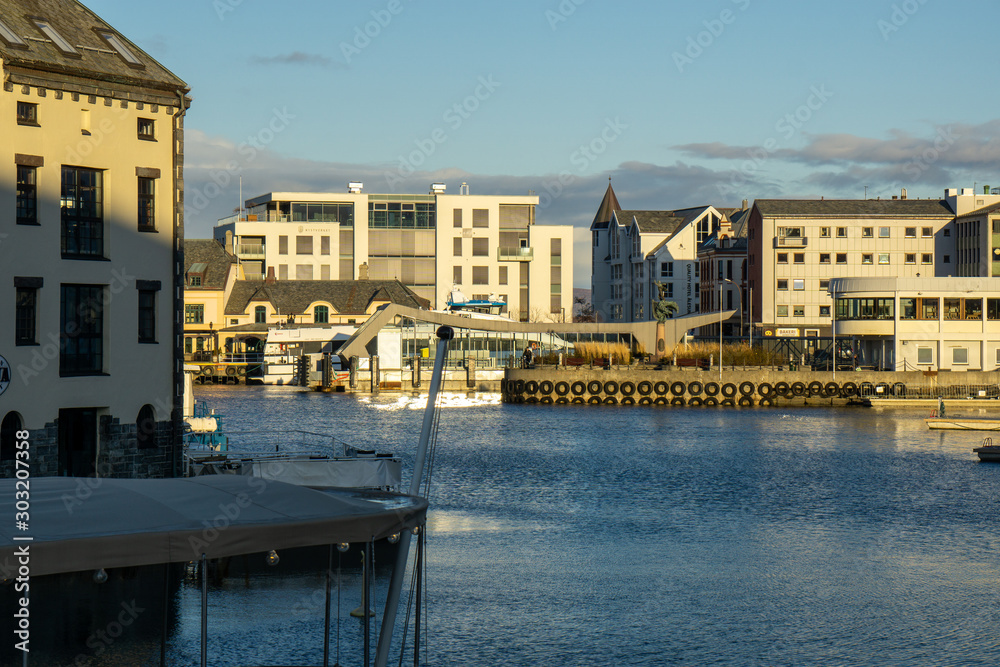 Obraz premium Norwegen Alesund im November 