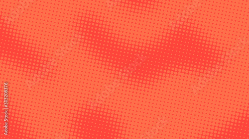 Light red retro comic pop art background with dots, cartoon halftone background vector illustration eps10