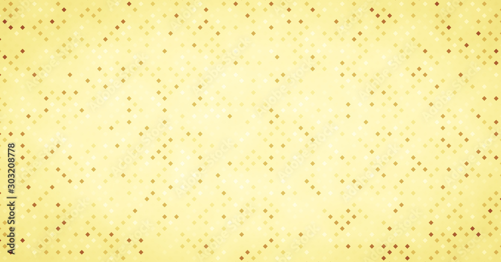 Abstract background consisting of small, multicolored pixels and square.