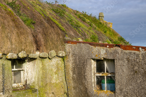 Traditional stone built dwelling, the Uists photo