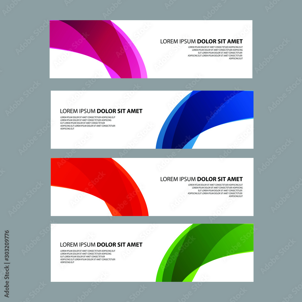 Fototapeta premium Vector Abstract design banner web template