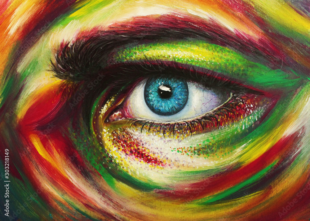 Eye am Sterny - Colorful abstract illustration