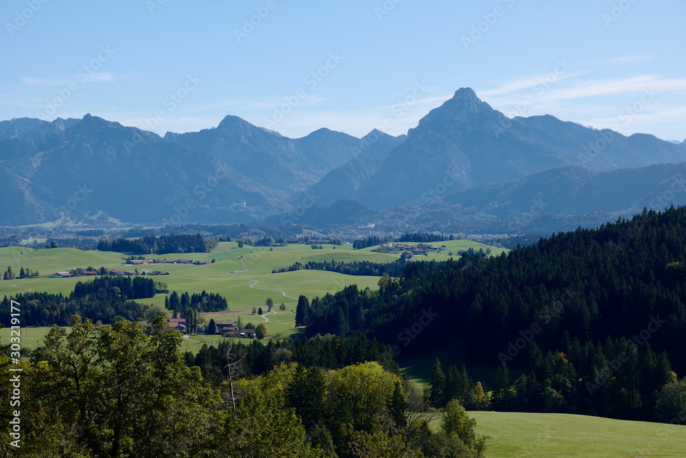 Alpen bei Füssen im Allgäu