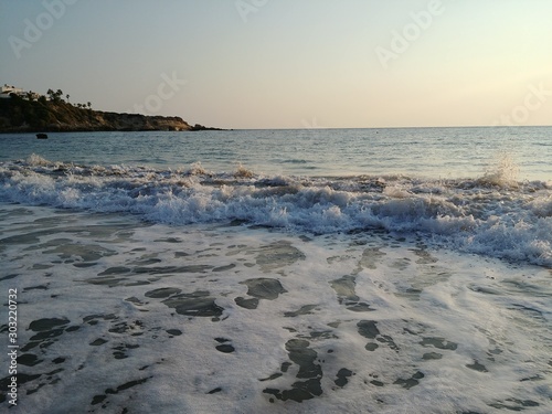 sunset on the beach