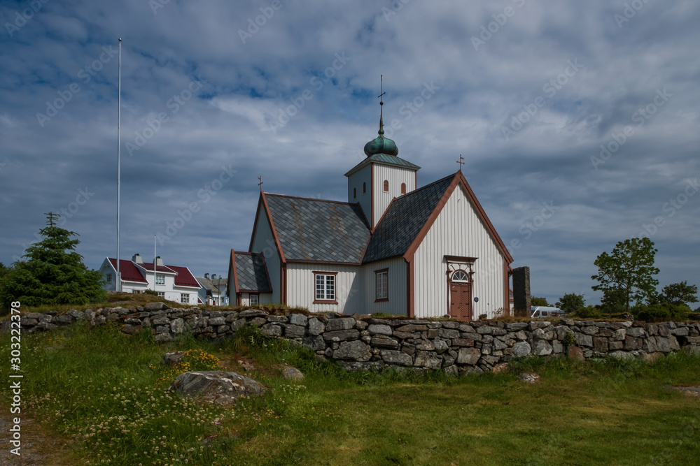 Little church in Bud, Norway. July 2019